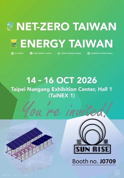 Meet Sun Rise E&T Corporation at Energy Taiwan 2026!